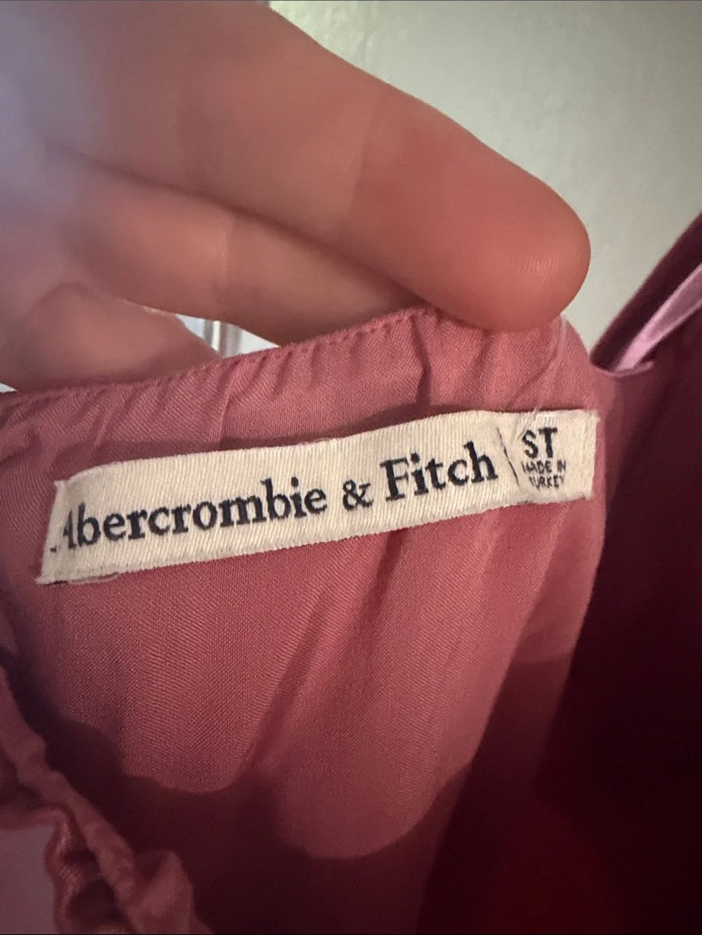 NWT Abercrombie & Fitch Rose Pink Halter Satin Maxi Dress High-low Size S